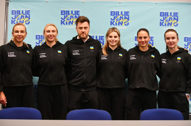 Відома заявка збірної України на матч проти Швейцарії у Кубку Біллі Джин Кінг