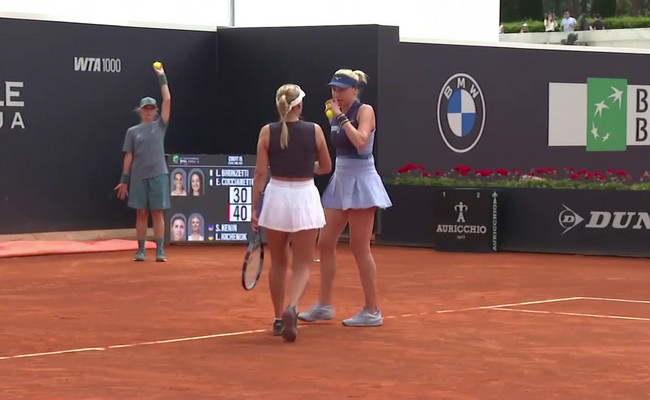 Рим. Кіченок і Кенін виграли стартовий матч у парній сітці