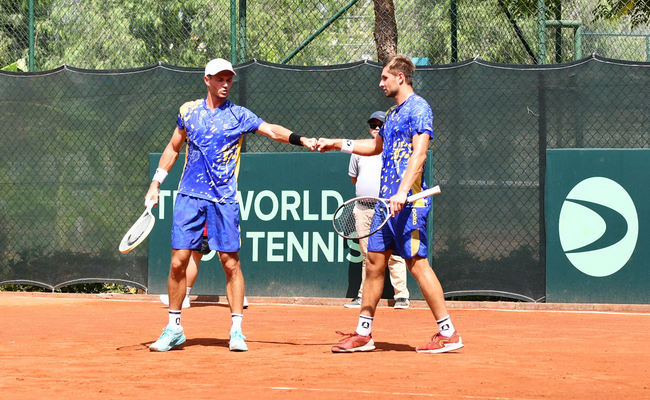 "Мы выстояли первый сет и выиграли тайбрейк - это был ключевой момент". Орлов и Овчаренко прокомментировали победу в паре за сборную Украины