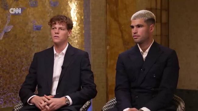 "Соревнование на корте, но уважение и дружба за его пределами". Алькарас и Синнер дали совместное интервью во время ATP Finals