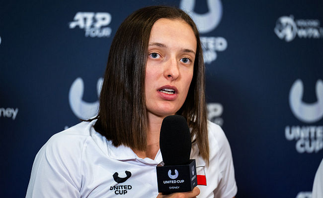 Ига Швёнтек: "Сейчас нет смысла думать о победе на United Cup, потому что сначала нас ждут групповые матчи"