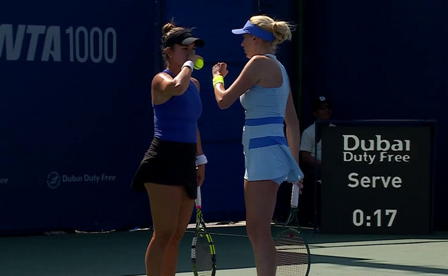 Дубай. Кіченок і Кравчик вийшла до другого кола парних змагань